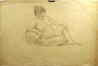 Seated Robust Female Figure