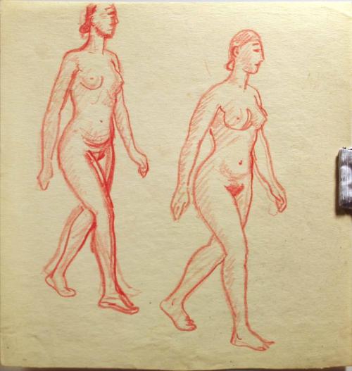 Two Figures Walking 