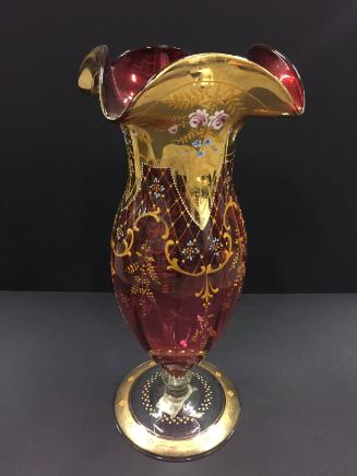 Bohemian Glass Vase