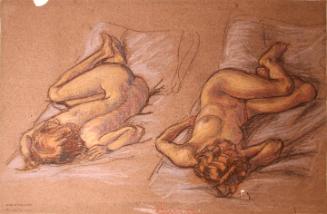 Two Female Nudes Reclining