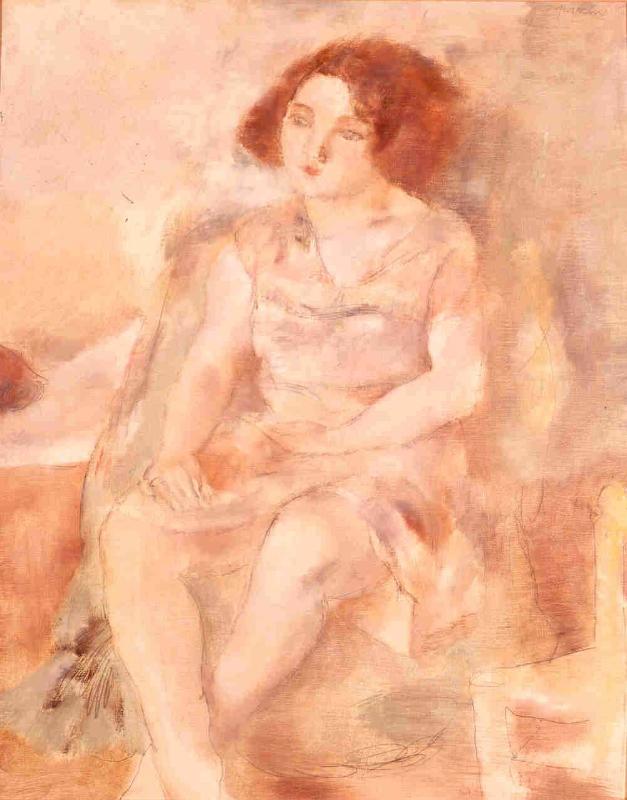 Portrait d'une Jeune Fille Assise