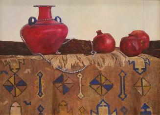 Pomegranates with Murano Vase