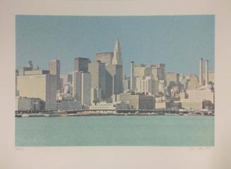 N.Y. Skyline  (one of 10 prints comprising the portfolio City-Scapes)