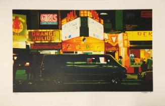 Night - Time Square (one of 10 prints comprising the portfolio City-Scapes)