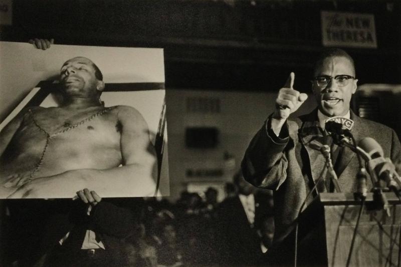 Malcom X, Harlem, NY, May 1963