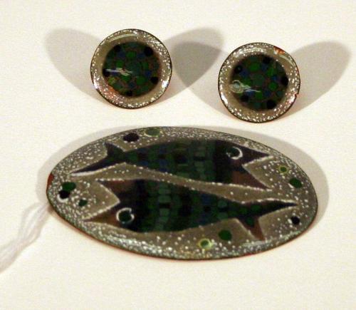 Pin and Earring Set